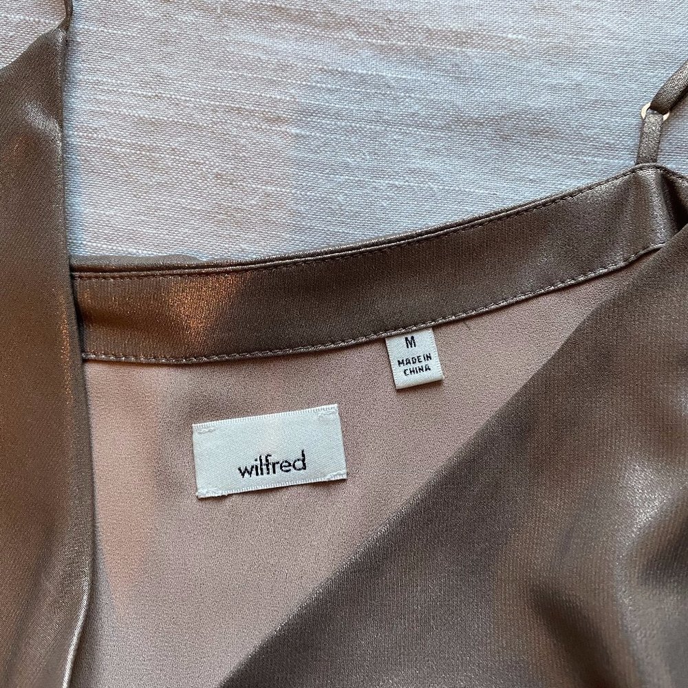 Aritzia mini slip dress in bronze - Picture 3 of 3